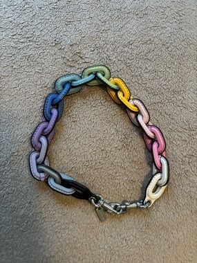 Coach Short Chain Strap Multi Color